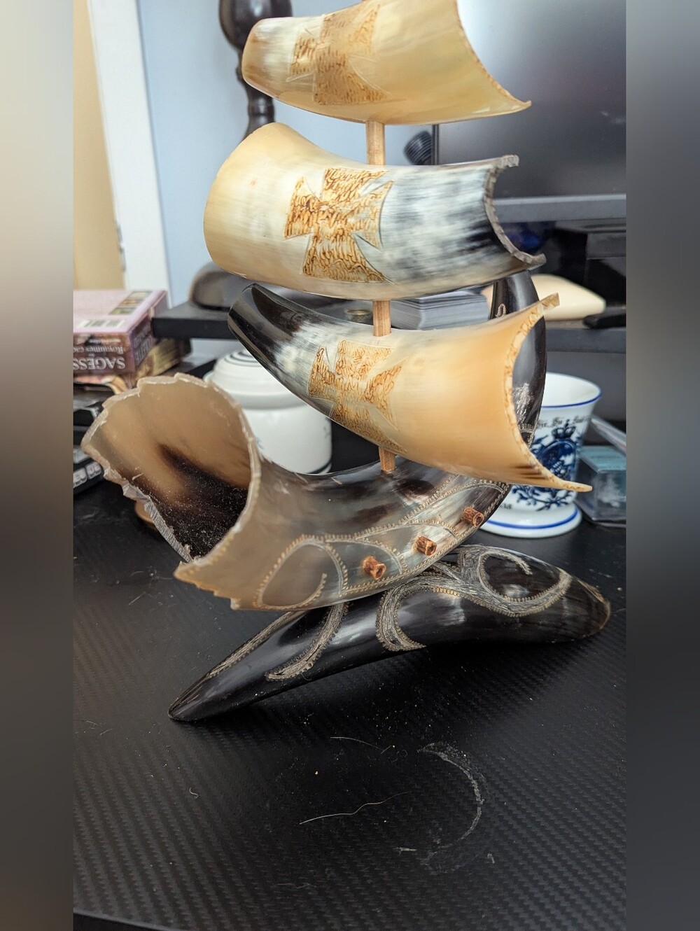 Steer Horn Handmade Ship